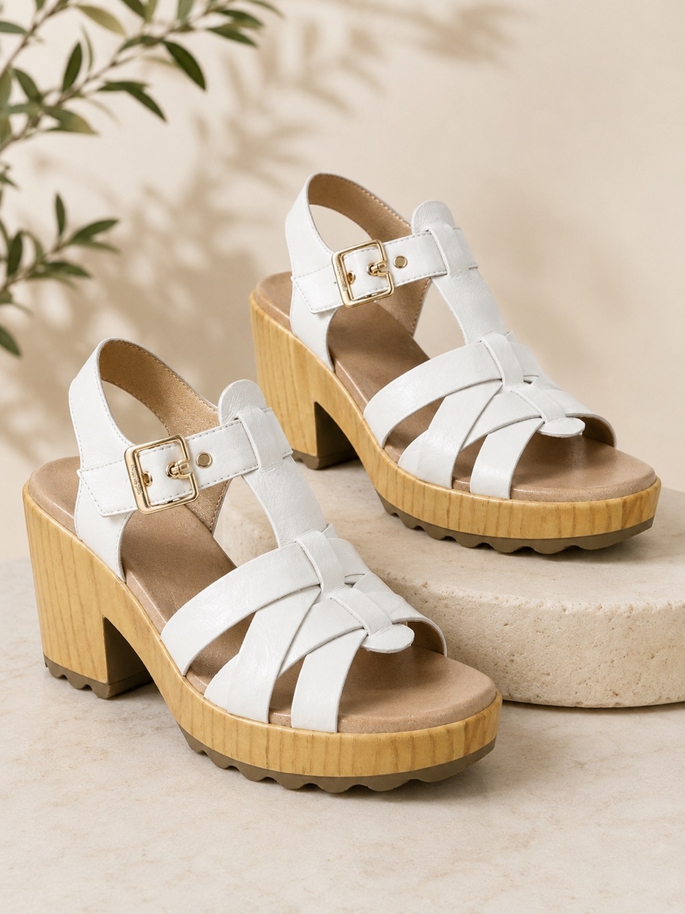 Dr. Scholl’s Wild Nights Tawny Birch Platform Sandals Size 7.5